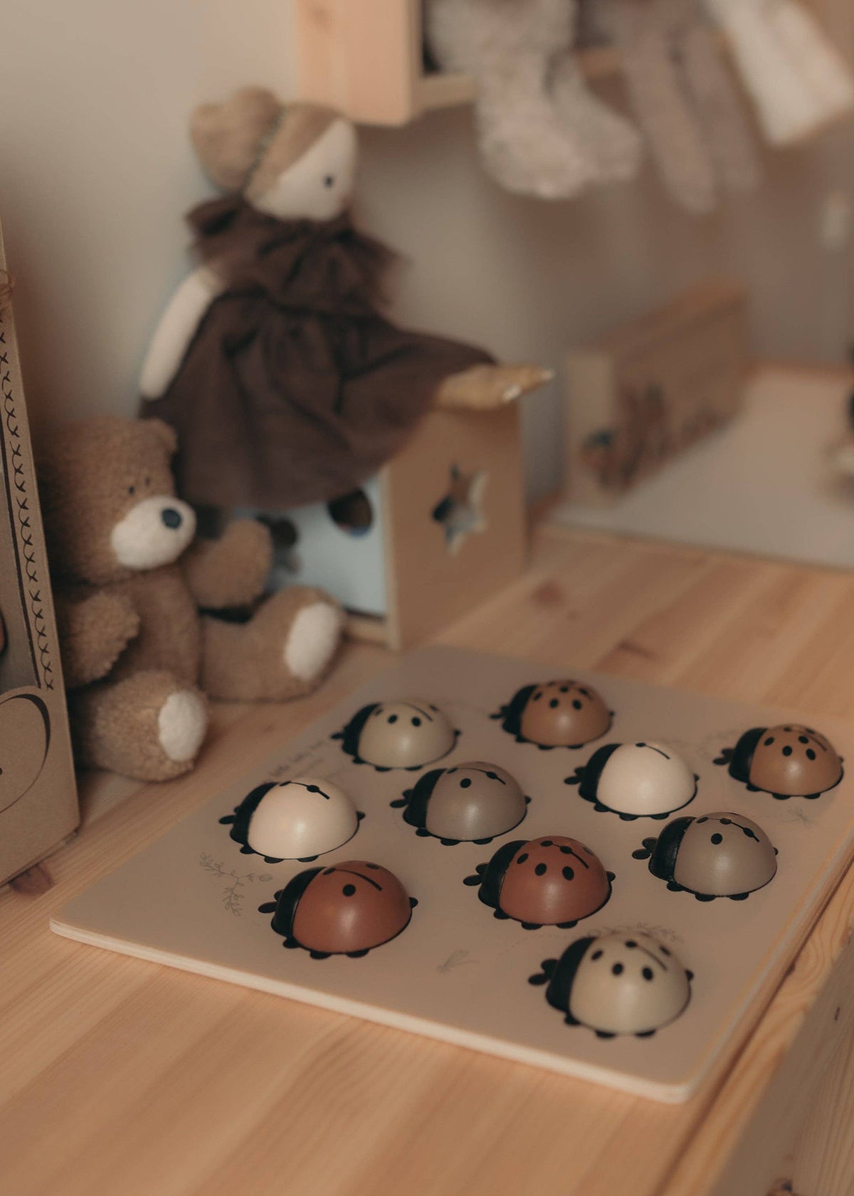 Puzzle en bois Coccinelles