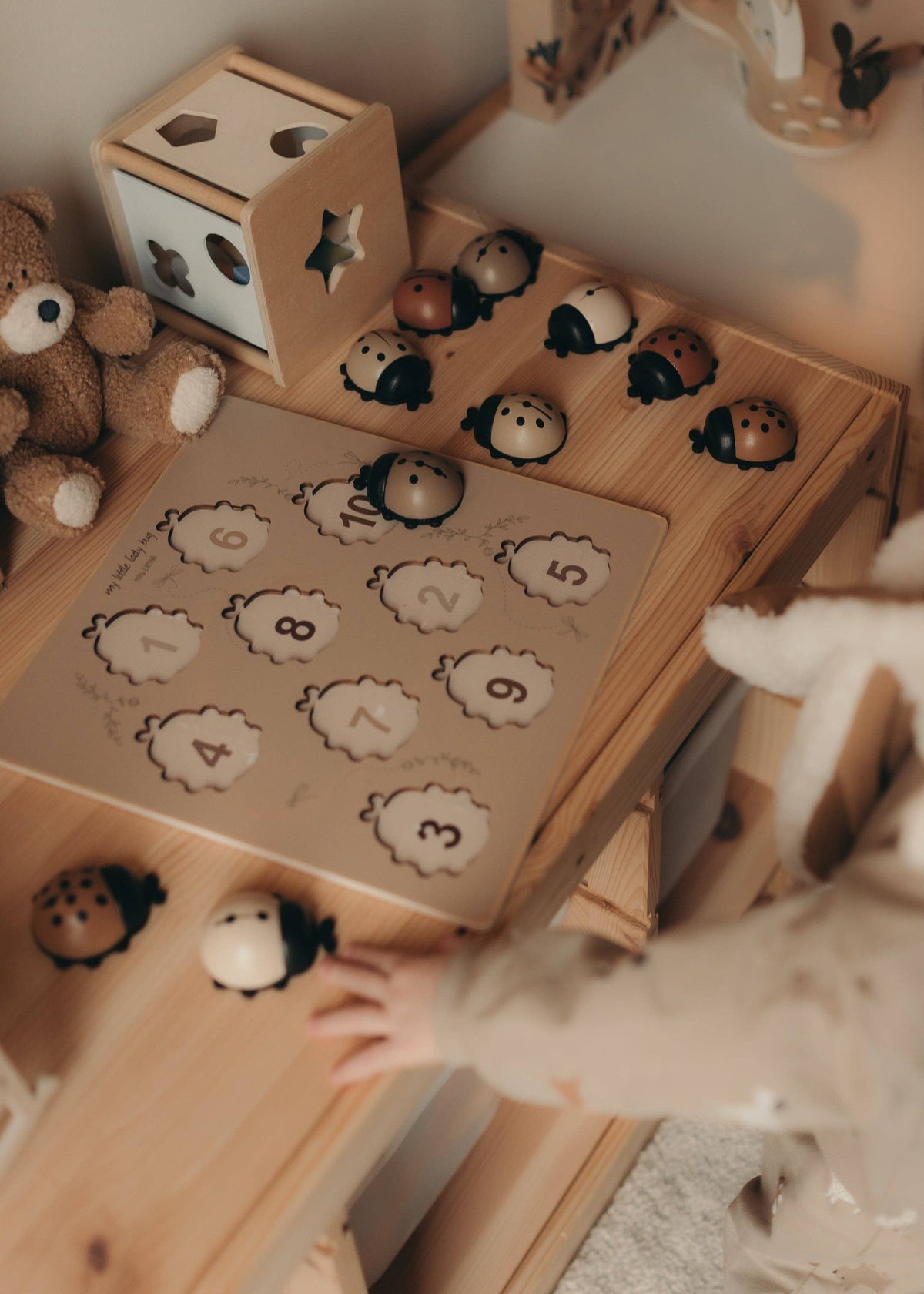 Puzzle en bois Coccinelles