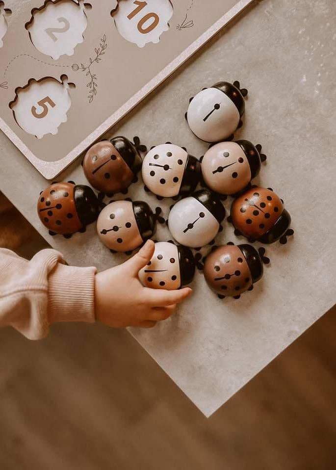 Puzzle en bois Coccinelles