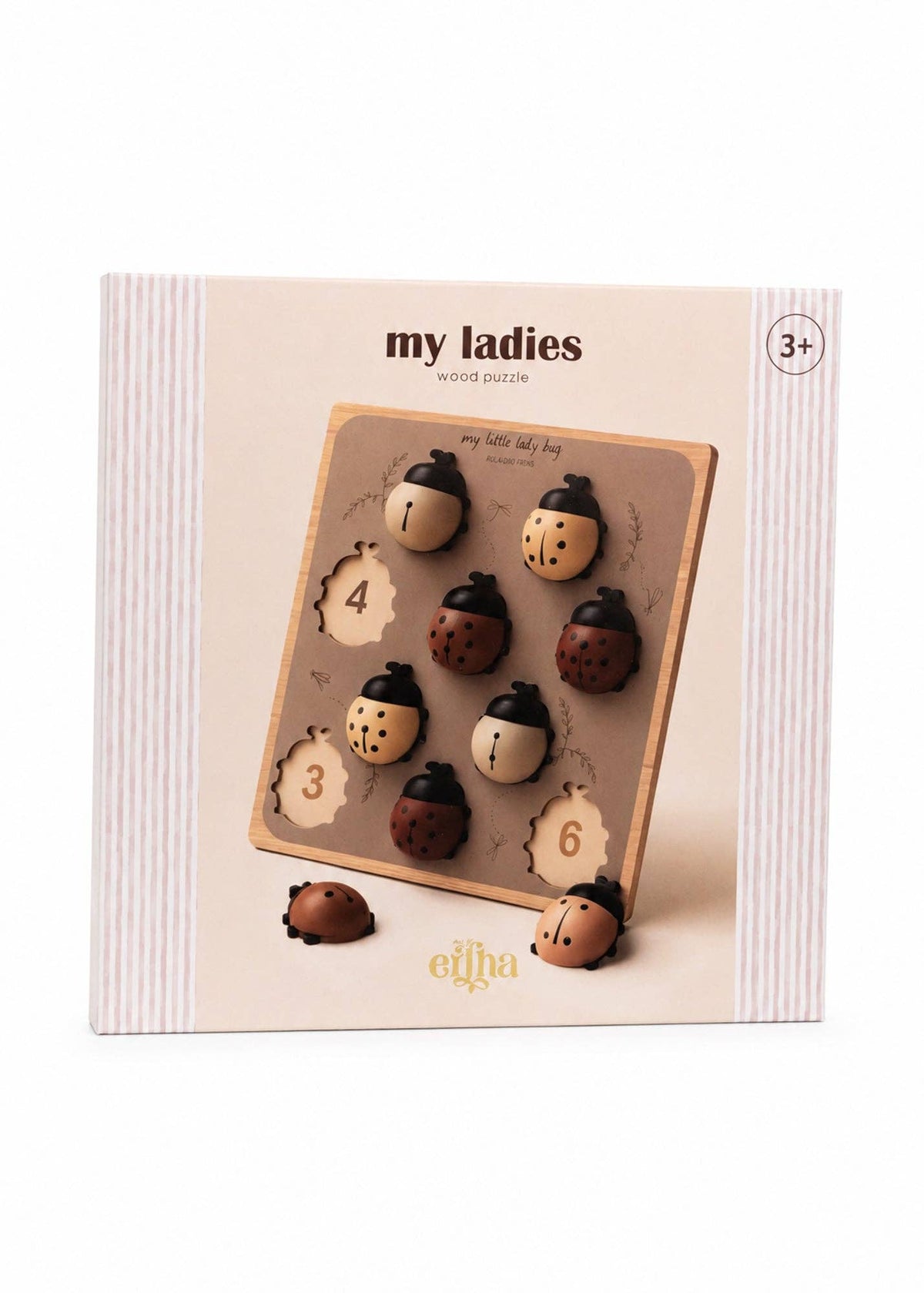 Puzzle en bois Coccinelles
