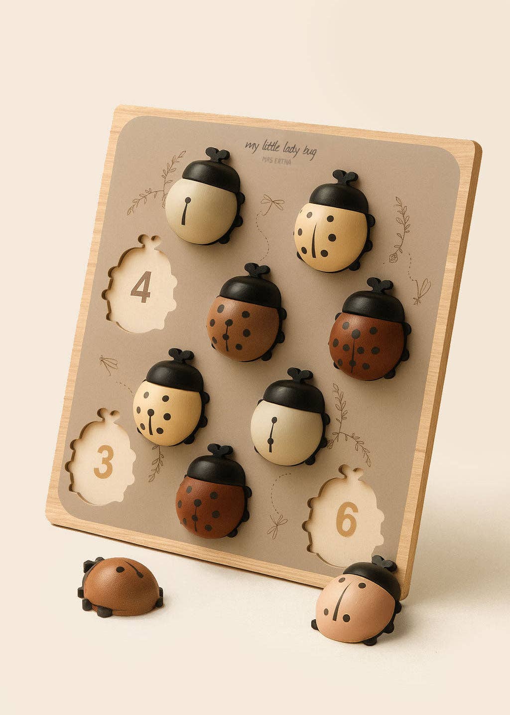 Puzzle en bois Coccinelles